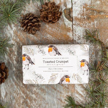 Load image into Gallery viewer, Toasted Crumpet Christmas (Robin &amp; Eucalyptus Pure) 190g Soap Bar
